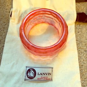 Lanvin pink lucite cuff